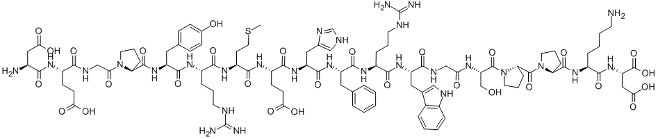 H-ASP-GLU-GLY-PRO-TYR-ARG-MET-GLU-HIS-PHE-ARG-TRP-GLY-SER-PRO-PRO-LYS-ASP-OH