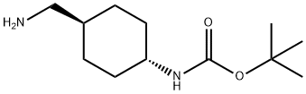 tert-Butyl (trans-4-aminomethylcyclohexyl)carbamate Structural