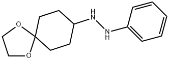 N-((4-Ethylenedioxy)cyclohexyl)-N'-phenylhydrazine Structural