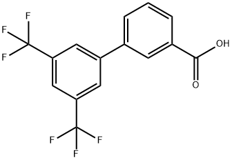 3',5'-DI-(TRIFLUOROMETHYL)-BIPHENYL-3-CARBOXYLIC ACID Structural