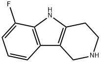 6-Fluoro-2,3,4,5-tetrahydro-1H-pyrido-[4,3-b]indole hydrochloride Structural