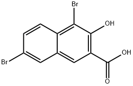 1,6-DIBROMO-2-HYDROXYNAPHTHALENE-3-CARBOXYLIC ACID Structural