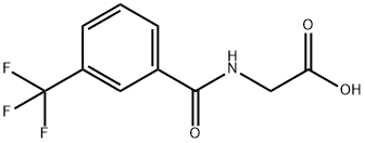 2-[3-(Trifluoromethyl)benzoyl]aminoacetic acid Structural