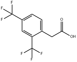 2,4-BIS(TRIFLUOROMETHYL)PHENYLACETIC ACID Structural