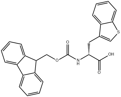 FMOC-D-3-BENZOTHIENYLALANINE Structural