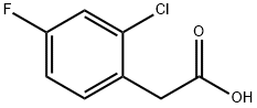 2-CHLORO-4-FLUOROPHENYLACETIC ACID Structural