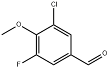 3-CHLORO-5-FLUORO-4-METHOXYBENZALDEHYDE Structural