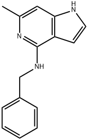 N-Benzyl-6-Methyl-1H-pyrrolo[3,2-c]pyridin-4-aMine Structural