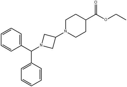 4-Piperidinecarboxylic acid,1-[1-(diphenylmethyl)-3-azetidinyl]-,ethyl ester