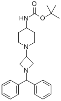 [1-[1-(DIPHENYLMETHYL)-3-AZETIDINYL]-4-PIPERIDINYL]-CARBAMIC ACID 1,1-DIMETHYLETHYL ESTER