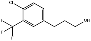 3-(4-CHLORO-3-TRIFLUOROMETHYL-PHENYL)-PROPAN-1-OL Structural