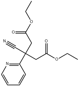 Diethyl 3-cyano-3-(pyridin-2-yl)pentanedioate Structural