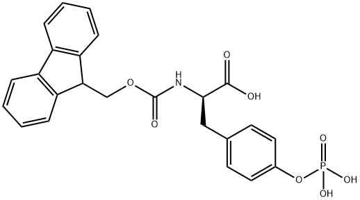 FMOC-D-TYR(PO3H2)-OH Structural