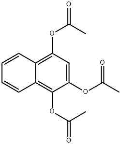naphthalene-1,2,4-triyl triacetate Structural