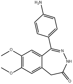 1-(4'-AMINOPHENYL)-3,5-DIHYDRO-7,8-DIMETHOXY-4H-2,3-BENZODIAZEPIN-4-ONE Structural