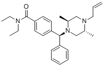 4-[(S)-[(2S,5R)-2,5-DIMETHYL-4-(2-PROPENYL)-1-PIPERAZINYL]PHENYLMETHYL]-N,N-DIETHYLBENZAMIDE