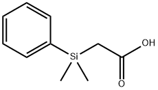 DIMETHYLPHENYLSILYLACETIC ACID Structural