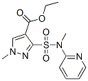 ethyl 1-methyl-3-(methyl-pyridin-2-yl-sulfamoyl)pyrazole-4-carboxylate Structural