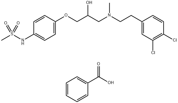 1-(4-METHANESULFONAMIDOPHENOXY)-3-(N-METHYL-3,4-DICHLOROPHENYLETHYLAMINO)-2-PROPANOL HYDROCHLORIDE