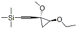 Silane, [(2-ethoxy-1-methoxycyclopropyl)ethynyl]trimethyl-, (1R-cis)- (9CI) Structural