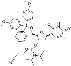 N-blocked-5'-O-DMT 3'-CED iododeoxyuridine phosphoramidite