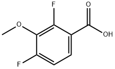 2,4-Difluoro-3-methoxybenzoic acid Structural