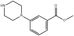 Methyl 3-(1-piperazinyl)benzoate Structural