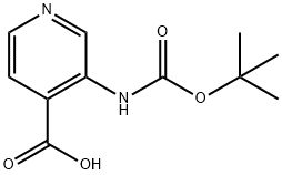 3-TERT-BUTOXYCARBONYLAMINO-ISONICOTINIC ACID Structural