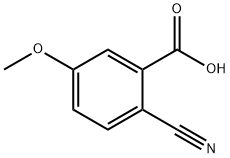 2-Cyano-5-methoxybenzoic acid Structural