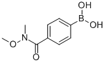 4-(N,O-DIMETHYLHYDROXYLAMINOCARBONYL)PHENYLBORONIC ACID Structural