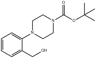 TERT-BUTYL 4-[2-(HYDROXYMETHYL)PHENYL]TETRAHYDRO-1(2H)-PYRAZINECARBOXYLATE Structural