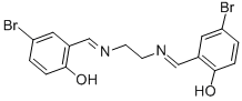 N N'-BIS-(5-BROMOSALICYLIDENE)ETHYLENE DIAMINE Structural