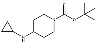 1-TERT-BUTOXYCARBONYL-4-(CYCLOPROPYLAMINO)PIPERIDINE Structural