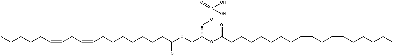 1,2-DILINOLEOYL-SN-GLYCERO-3-PHOSPHATE(MONOSODIUM SALT) Structural