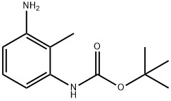 (3-AMINO-2-METHYL-PHENYL)-CARBAMIC ACID TERT-BUTYL ESTER Structural