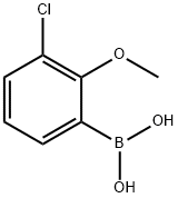 3-CHLORO-2-METHOXYPHENYLBORONIC ACID Structural