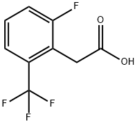 2-FLUORO-6-(TRIFLUOROMETHYL)PHENYLACETIC ACID Structural