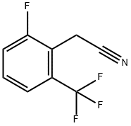 2-FLUORO-6-(TRIFLUOROMETHYL)PHENYLACETONITRILE Structural