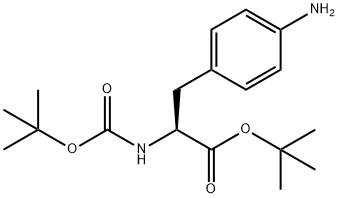 N-Boc-4-amino-L-phenylalanine-t-butyl ester Structural