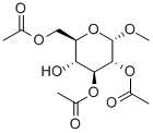 Methyl2,3,6-tri-O-acetyl-a-D-glucopyranoside Structural