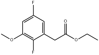Ethyl 2,5-difluoro-3-methoxyphenylacetate Structural