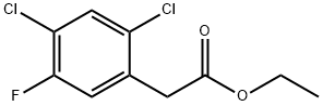 Ethyl 2,4-dichloro-5-fluorophenylacetate Structural