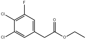 Ethyl 3,4-dichloro-5-fluorophenylacetate Structural