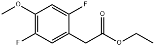 Ethyl 2,5-difluoro-4-methoxyphenylacetate Structural