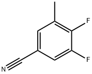 3,4-Difluoro-5-methylbenzonitrile Structural