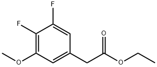 Ethyl 3,4-difluoro-5-methoxyphenylacetate Structural