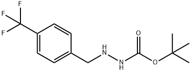 tert-butyl 2-[4-(trifluoromethyl)benzyl]hydrazinecarboxylate Structural