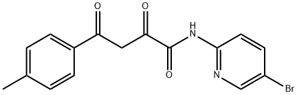 Benzenebutanamide, N-(5-bromo-2-pyridinyl)-alpha,gamma-dioxo-4-methyl- Structural