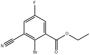 Ethyl 2-bromo-3-cyano-5-fluorobenzoate Structural