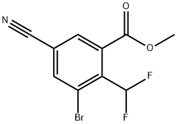 Methyl 3-bromo-5-cyano-2-(difluoromethyl)benzoate Structural